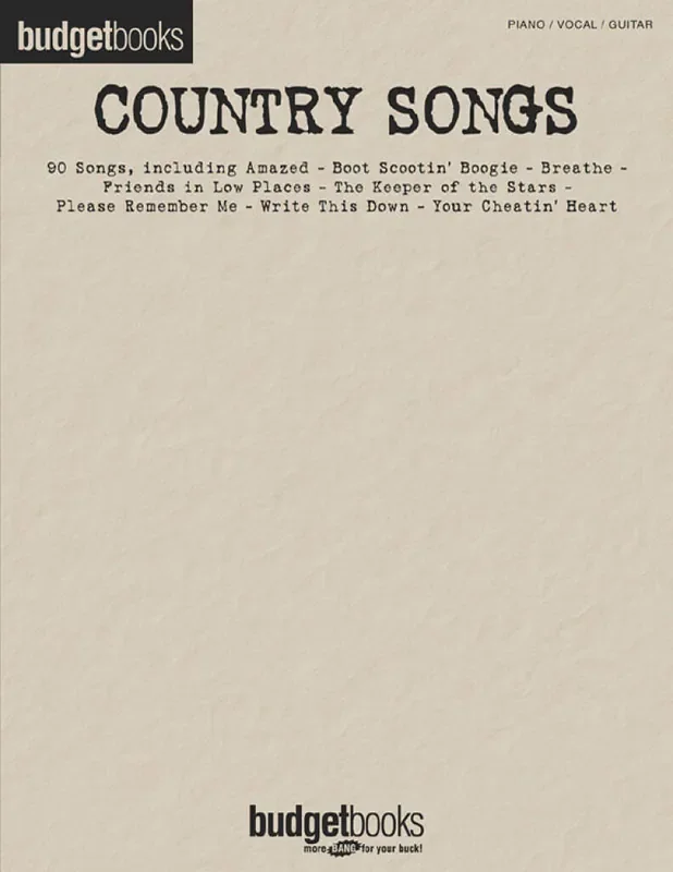 Country Songs Klavier, Gesang, Gitarre (Songbooks)
