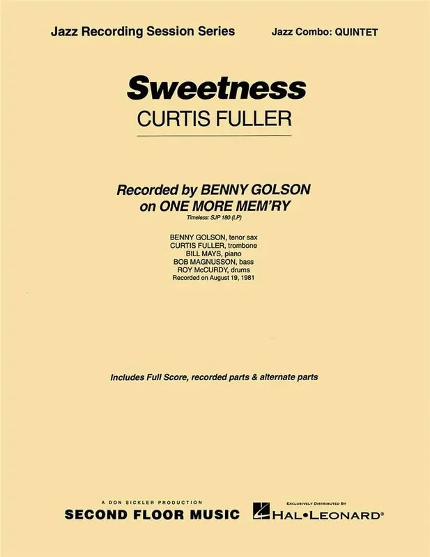 Curtis Fuller Sweetness Jazz Ensemble