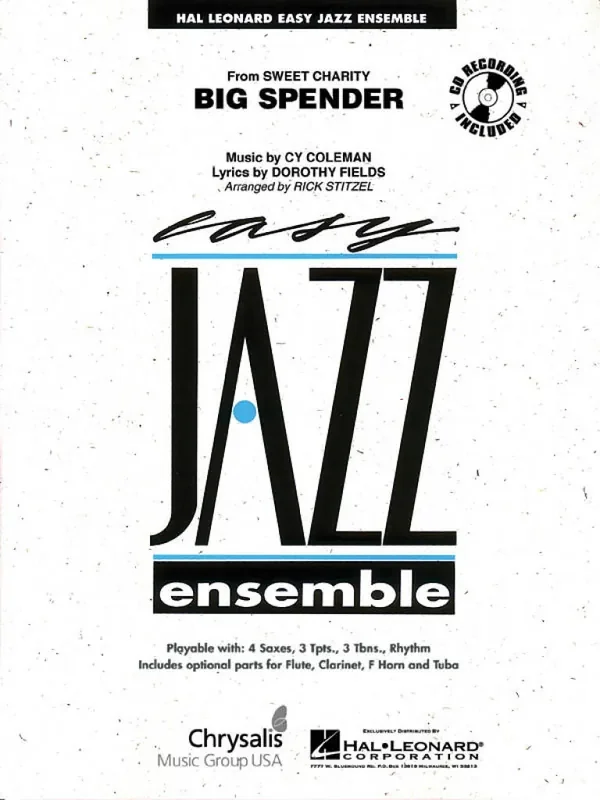 Cy Coleman Big Spender (Arr. Rick Stitzel) Jazz Ensemble