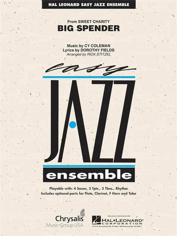 Cy Coleman Big Spender (Arr. Rick Stitzel) Jazz Ensemble