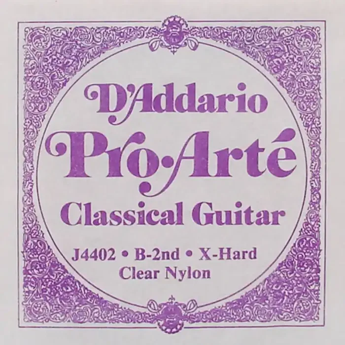 D‘Addario Classics B-2 snaar voor klassieke gitaar, clear nylon, extra hard tension