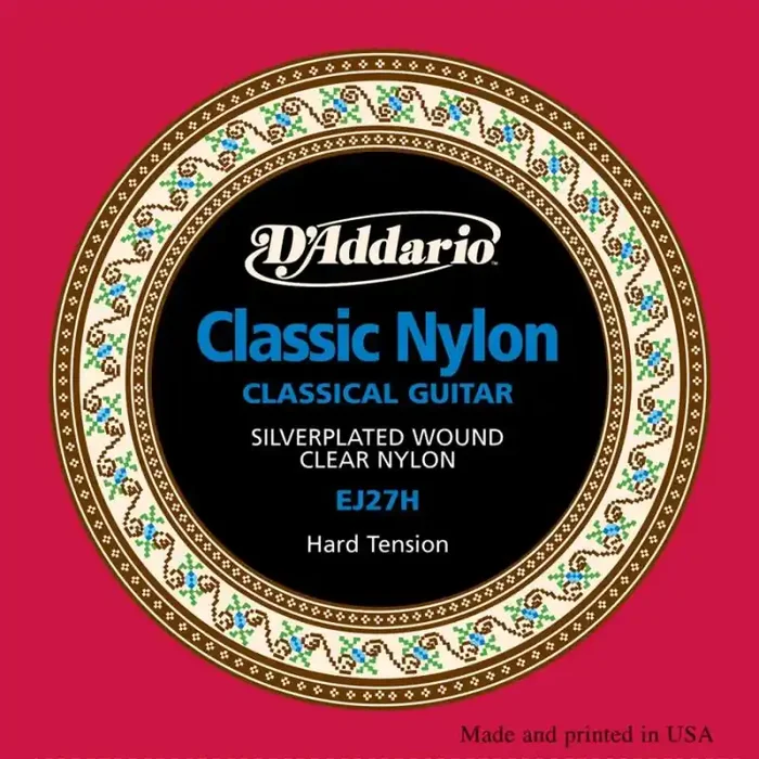 D‘Addario Classics snarenset klassiek, high tension, clear nylon trebles en silverplated basses