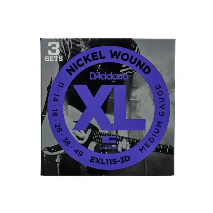 D‘Addario EXL Nickel Round Wound snarenset elektrisch, EXL115 3 sets