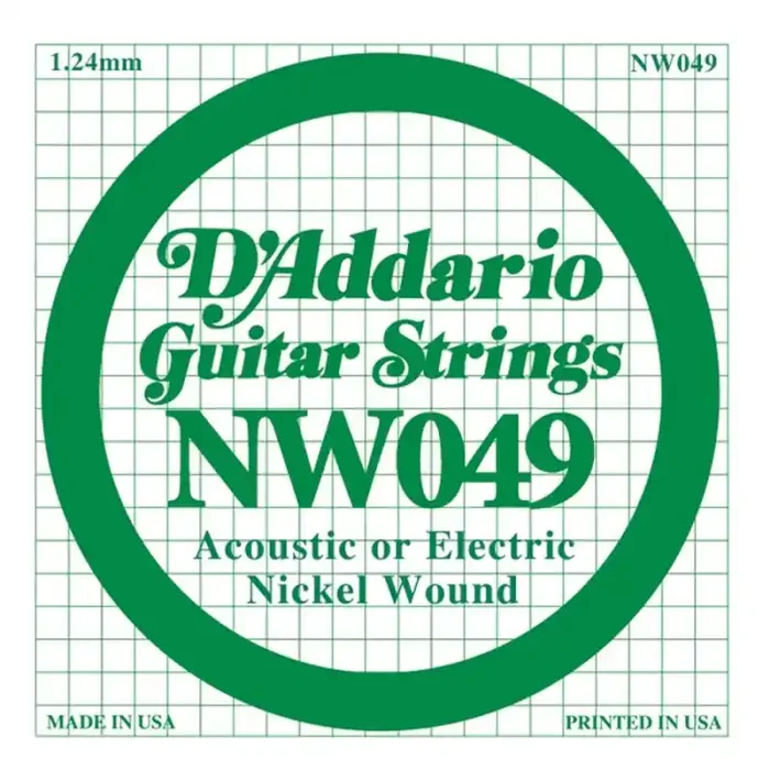 D‘Addario XL Nickel Round Wound .049 snaar, nickel roundwound