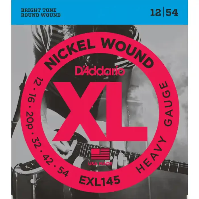 D‘Addario XL Nickel Round Wound snarenset elektrisch, heavy, 012-016-020-032-042-054 EXL145