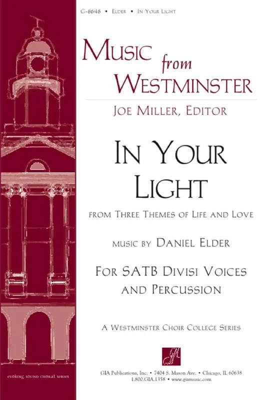 Daniel Elder In Your Light – Instrument part Gemischter Chor mit Ensemble