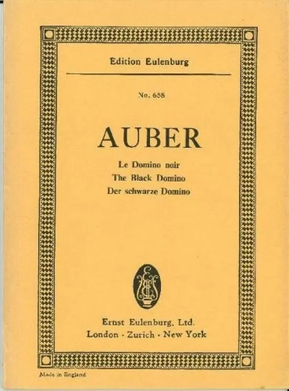 Daniel Francois Esprit Auber The black Domino Orchester