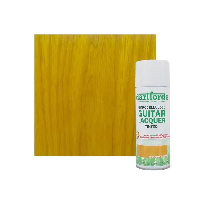 Dartfords Nitrocellulose Lacquer Weakest Amber – 400ml aerosol