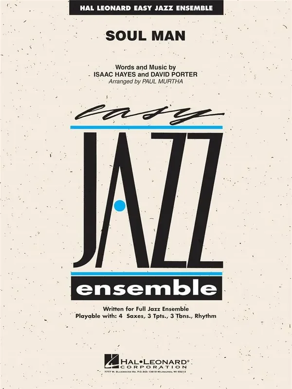 David Porter Soul Man (Arr. Paul Murtha) Jazz Ensemble