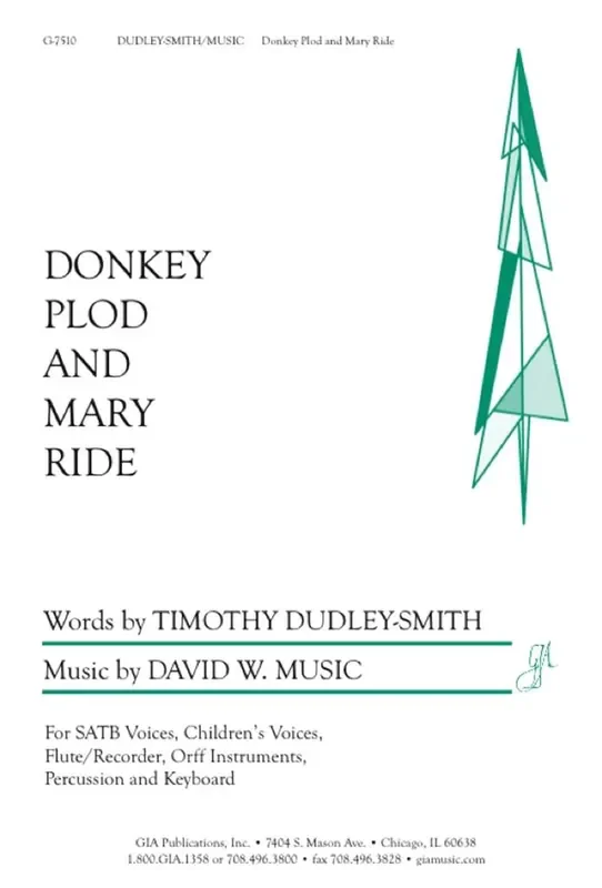 David W. Music Donkey Plod and Mary Ride Gemischter Chor mit Begleitung