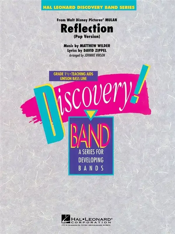 David Zippel Reflection (Arr. Johnnie Vinson) Blasorchester