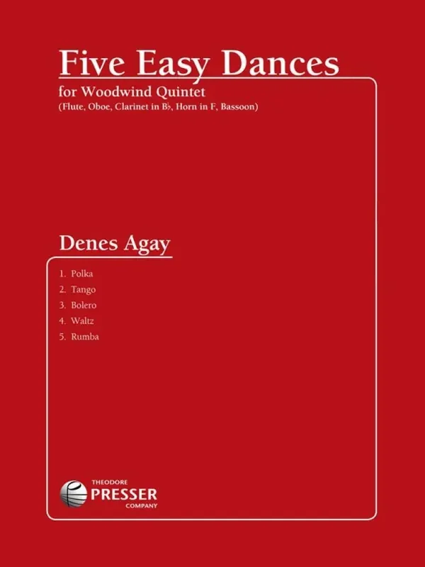 Denes Agay Five Easy Dances Holzbläserensemble