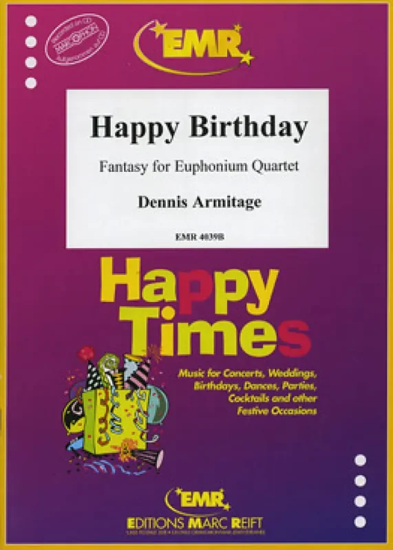 Dennis Armitage Happy Birthday Bariton oder Euphonium Ensemble