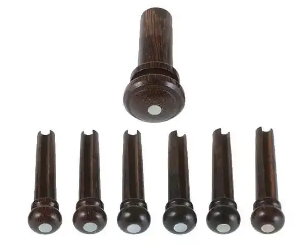Dictum 581026 Acoustic Bridge Pin Set Tamarinde