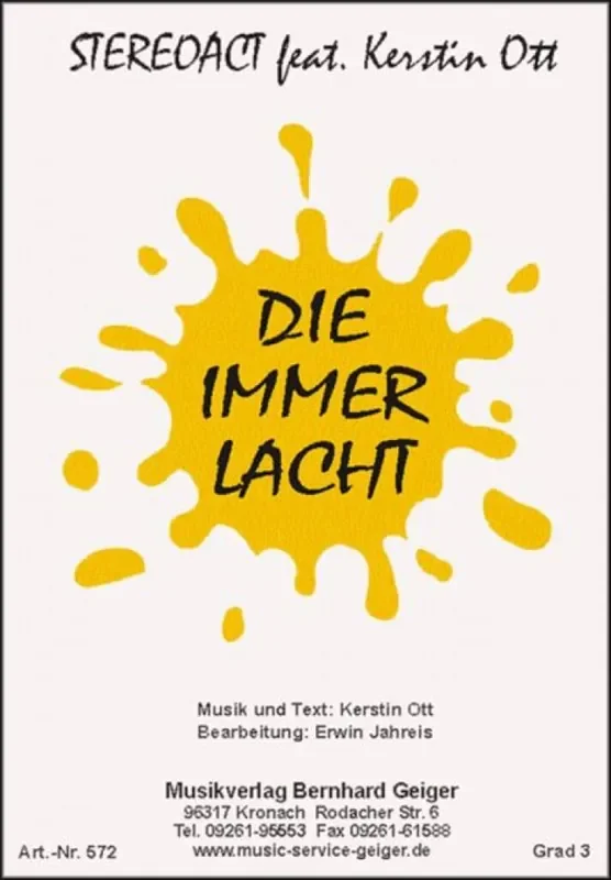 Die Immer Lacht (Arr. Erwin Jahreis) Blasorchester