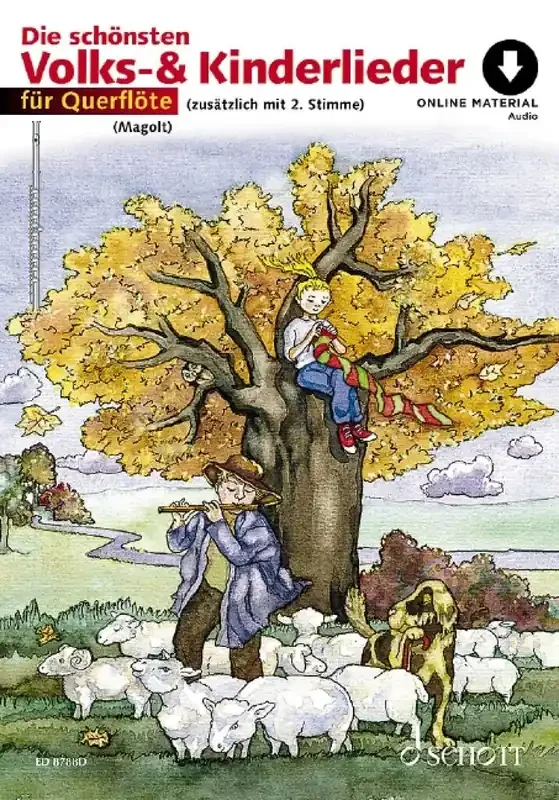 Die schönsten Volks- und Kinderlieder (Arr. Hans Magolt) Flöte Solo