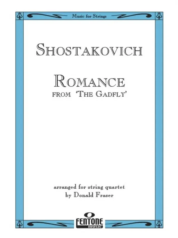 Dimitri Shostakovich Romance (Arr. Donald Fraser) Streichquartett