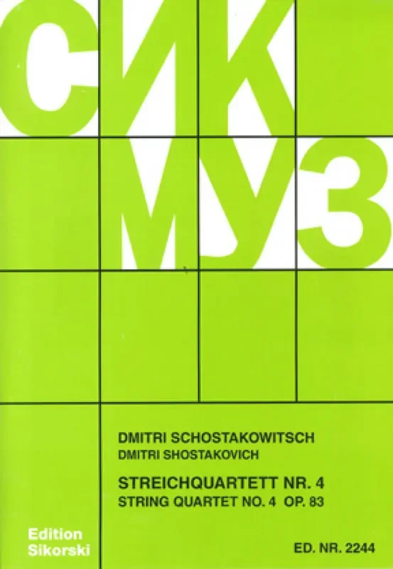 Dimitri Shostakovich Streichquartett Nr. 4 Streichquartett