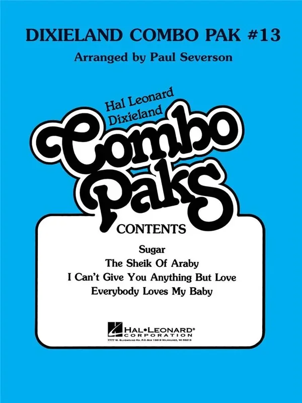 Dixieland Combo Pak 13 (Arr. Paul Severson) Jazz Ensemble