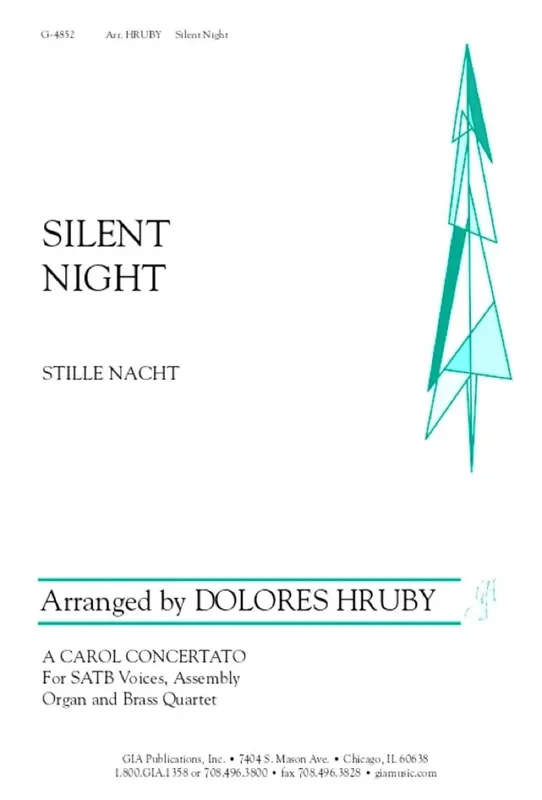 Dolores Hruby Silent Night Gemischter Chor mit Begleitung