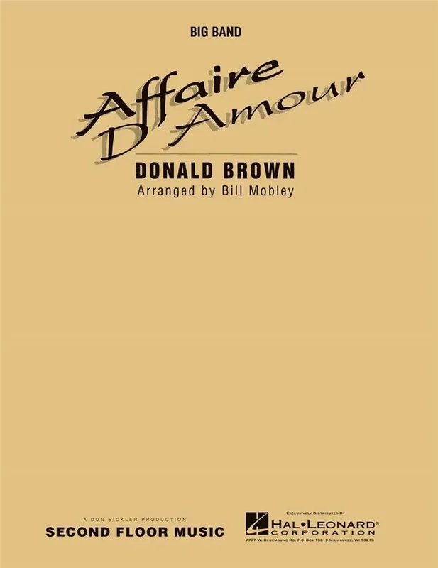 Donald Brown Affaire D‘Amour (Arr. Bill Mobley) Jazz Ensemble