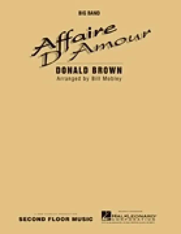 Donald Brown Affaire D‘ Amour (Arr. Bill Mobley) Jazz Ensemble