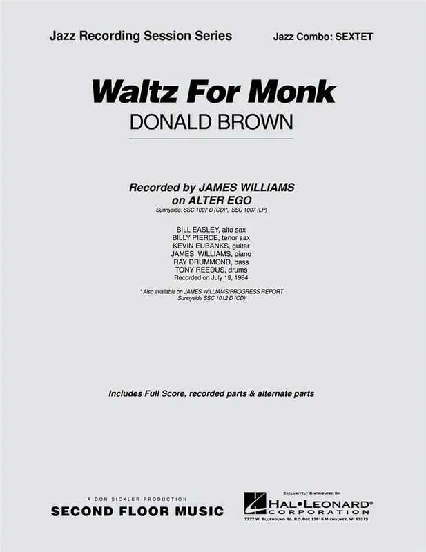 Donald Brown Waltz for Monk Jazz Ensemble