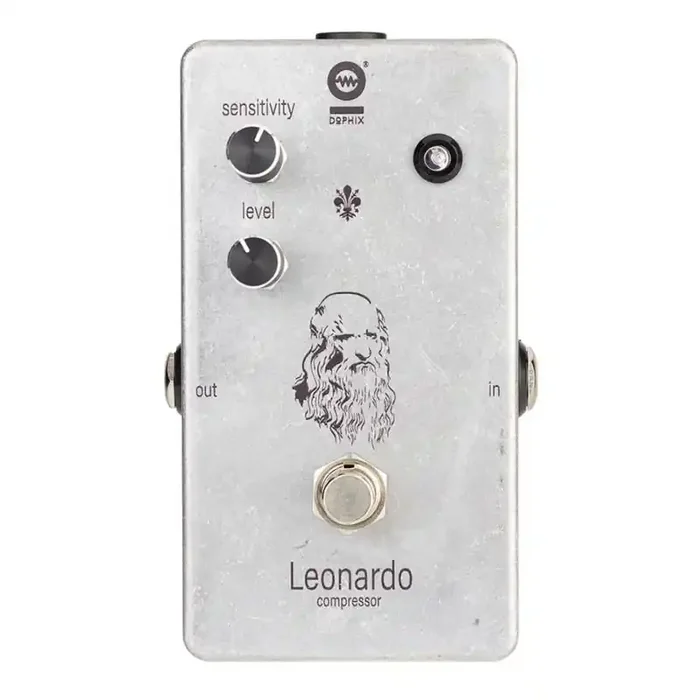 Dophix LEONARDO compressor, handbuilt analog effects pedal, adjustable sensitivity, wide compression range