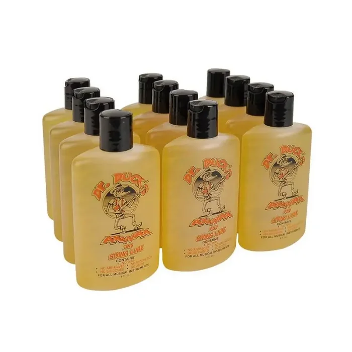 Dr. Ducks Ax Wax & String Lube, organic cleaner polishing moisturizer, 4 oz. flip top bottle CARTON OF 12