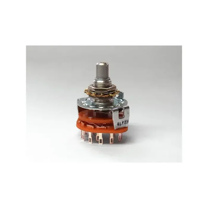Drehschalter 4-Weg, Solid Shaft 6mm