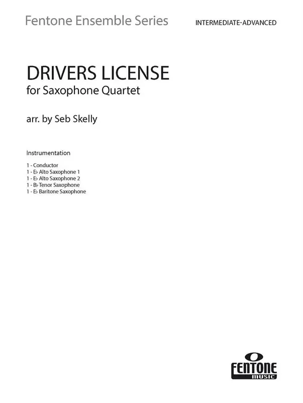 Drivers License (Arr. Seb Skelly) Saxophon Ensemble