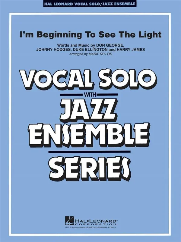 Duke Ellington I‘m Beginning To See The Light (Arr. Mark Taylor) Jazz Ensemble mit Gesang