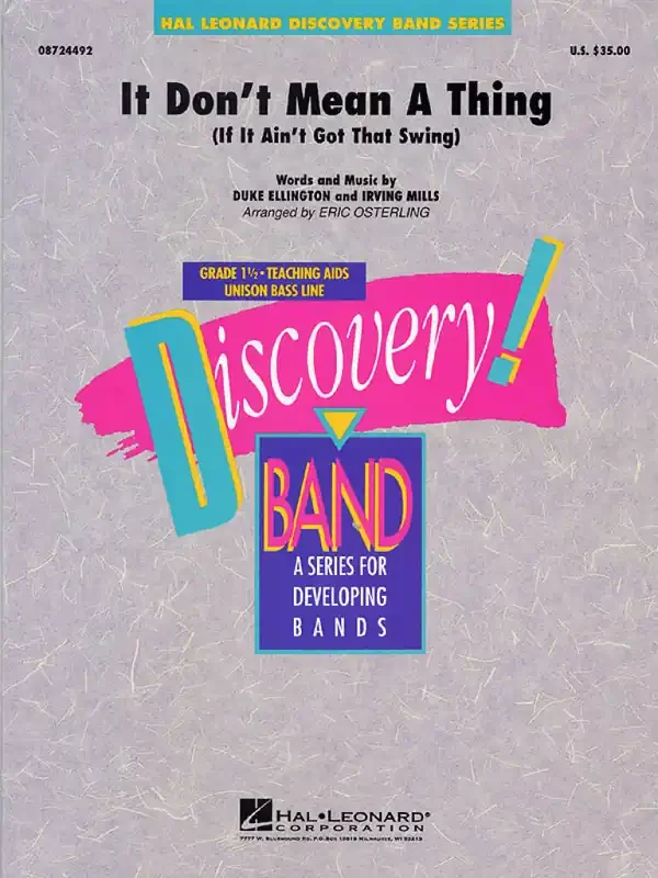 Duke Ellington It Don‘T Mean A Thing (Arr. Eric Osterling) Blasorchester