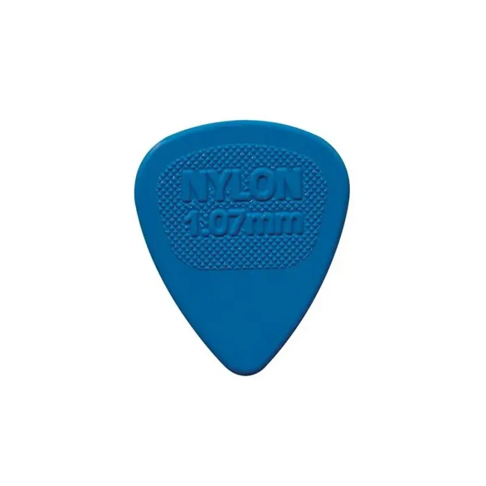 Dunlop Nylon Midi picks, nylon, 72-pack, blue, 1.07 mm.