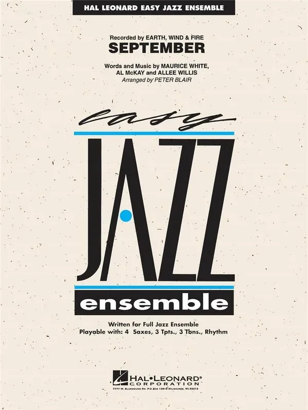 Earth, Wind & Fire September (Arr. Peter Blair) Jazz Ensemble