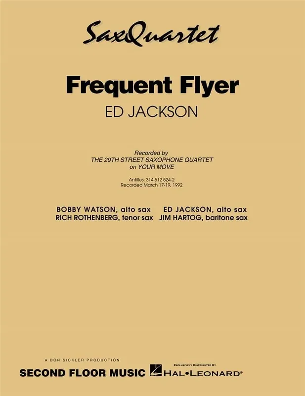 Ed Jackson Frequent Flyer Saxophon Ensemble