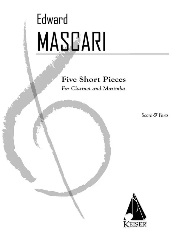 Edward P. Mascari 5 Short Pieces for Clarinet and Marimba Sonstoge Variationen