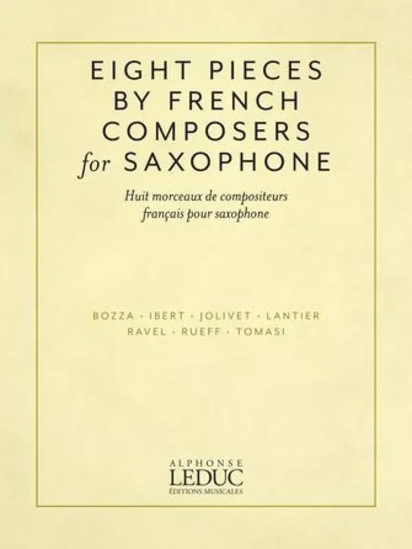 Eight Pieces by French Composers Altsaxophon mit Begleitung