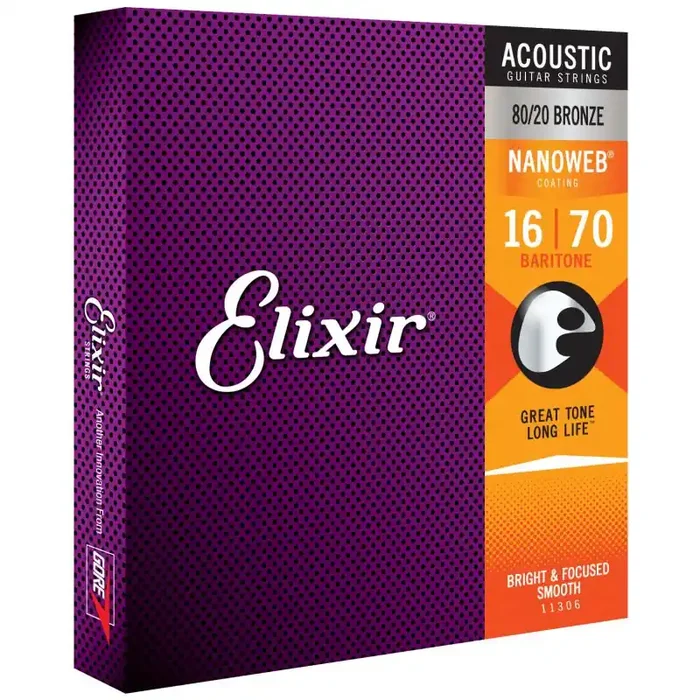 Elixir 11306 6-St Baritone 80/20 016/070