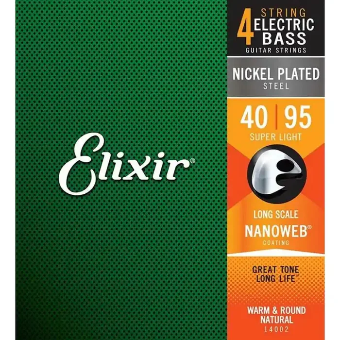 Elixir Nanoweb string set electric bass coated, 040-060-075-095