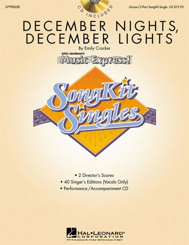 Emily Crocker December Nights, December Lights SongKit Single Gemischter Chor mit Begleitung