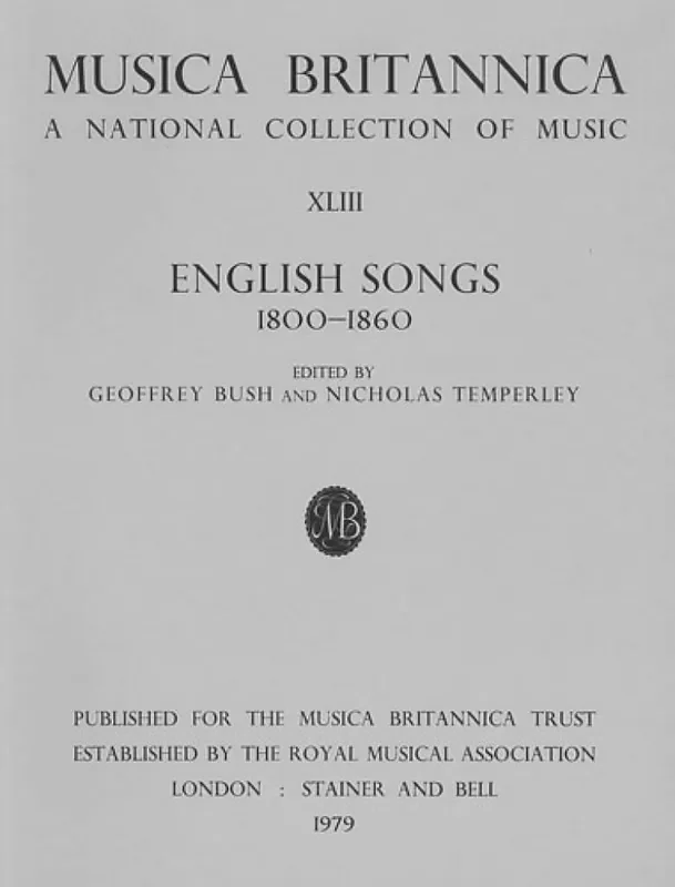 English Songs 1800-1860 Gemischter Chor mit Begleitung