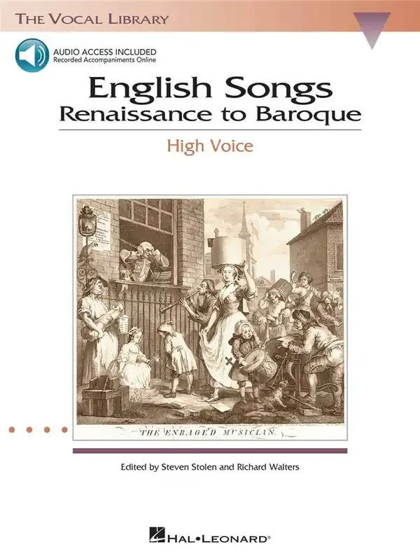 English Songs Renaissance to Baroque Gesang mit Klavier