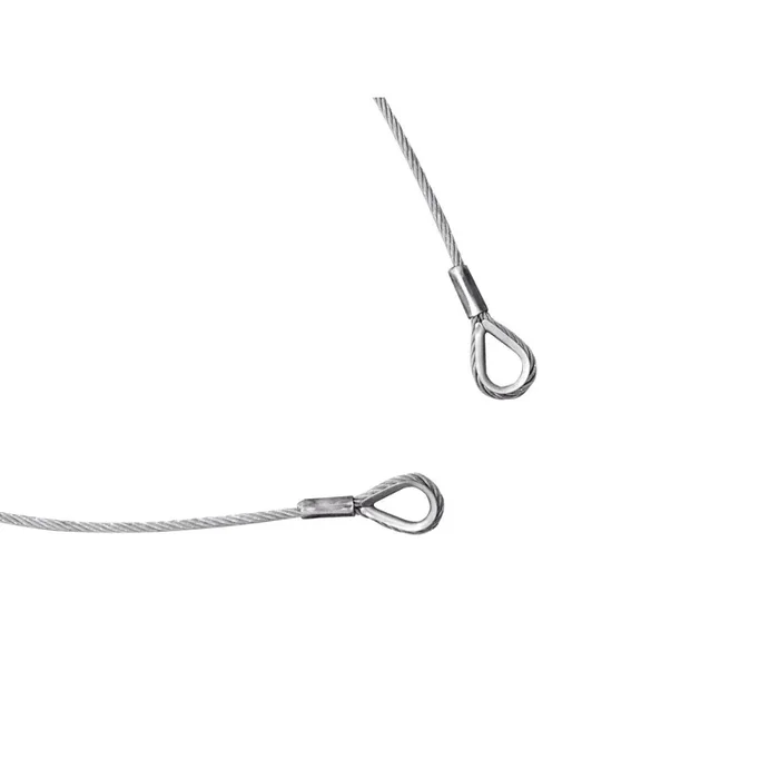 Eurolite Stahlseil 1000x4mm silber mit Kausche