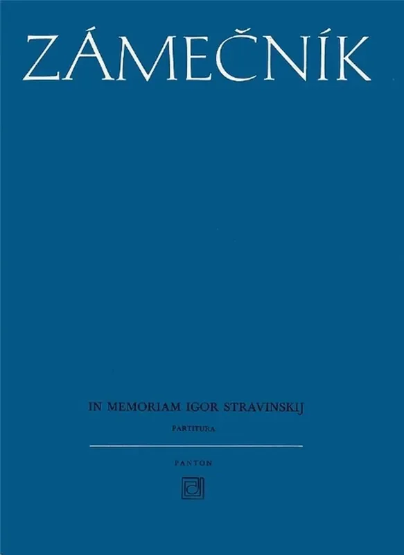 Evzen Zamecník In Memoriam Igor Stravinskij Orchester