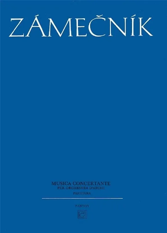 Evzen Zamecník Musica concertante Streichorchester