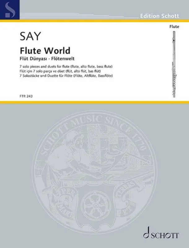 Fazil Say Flute World op. 84 Flöte Solo