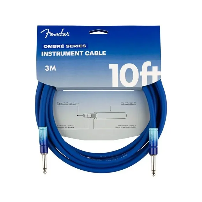 Fender 10‘ Ombr cable, belair blue