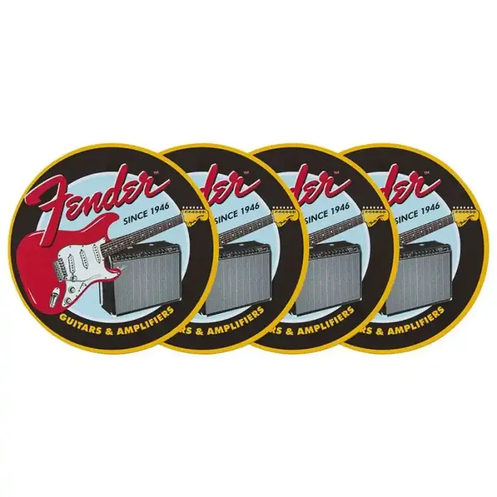 Fender 1946 Guitars & Amps coaster set