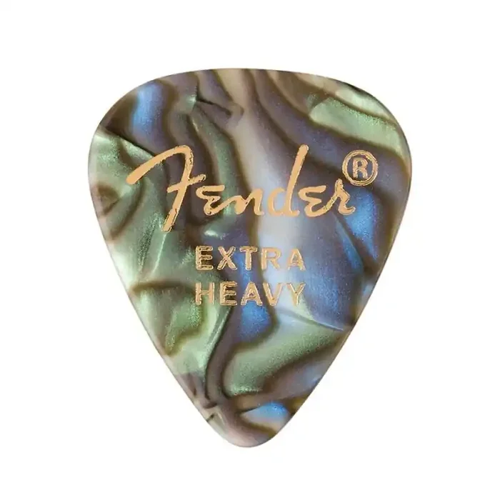 Fender 351 shape premium picks, extra heavy, abalone, 12-pack